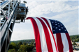 Flag on a Fire Truck