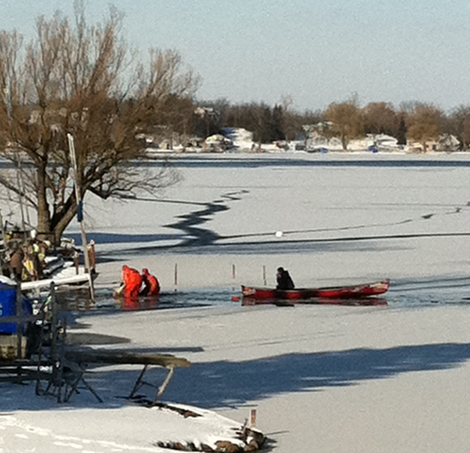 Ice Rescue on Runyan Lake