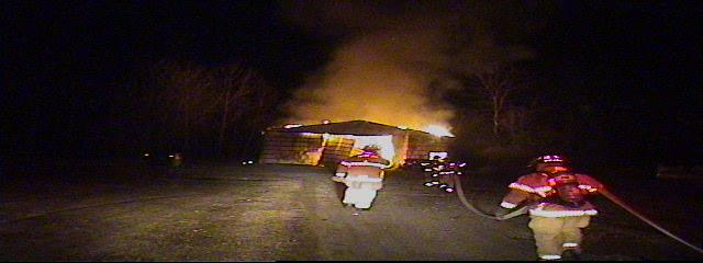Hartland Road Pole Barn Fire