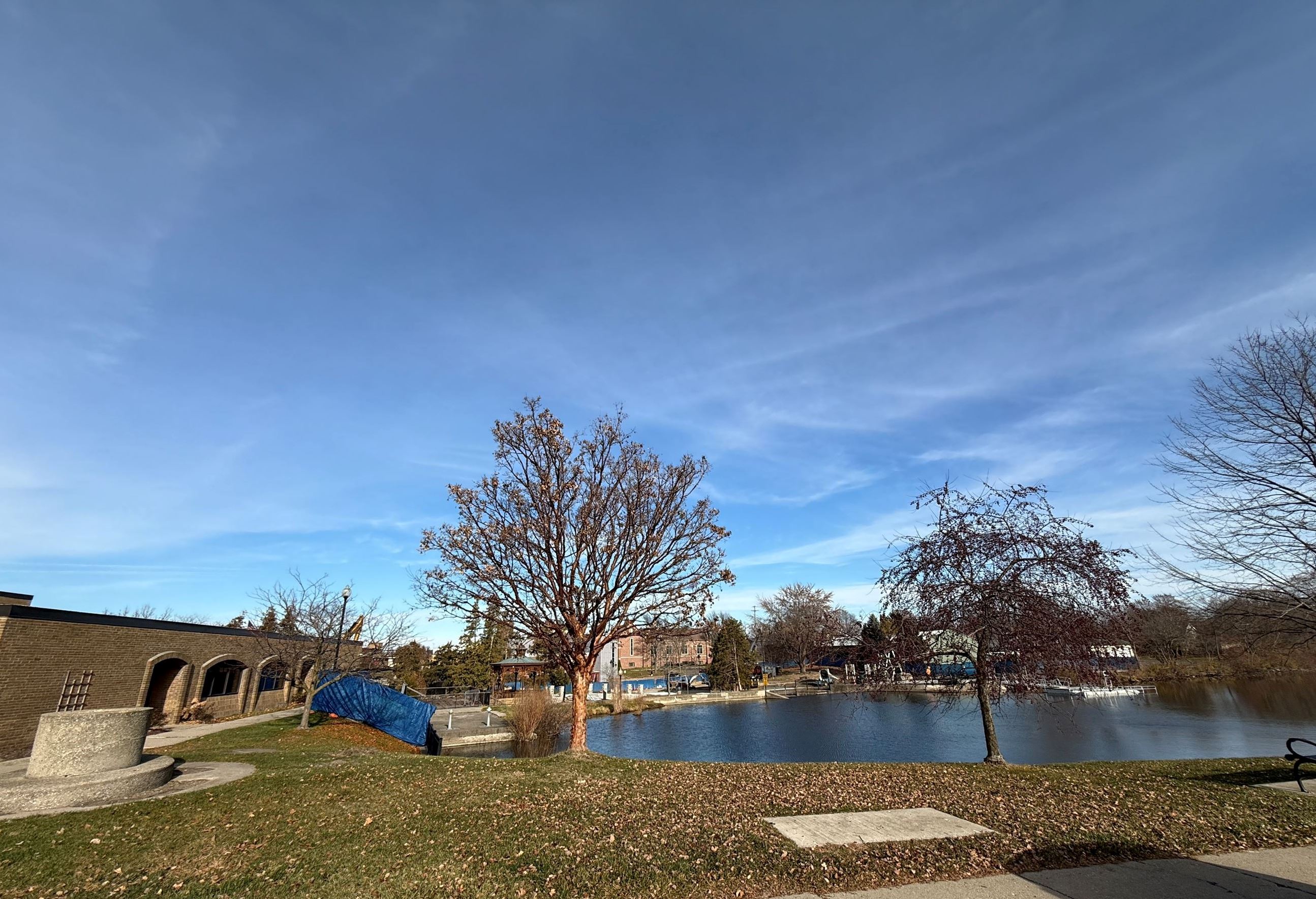 image of behind city hall during construction